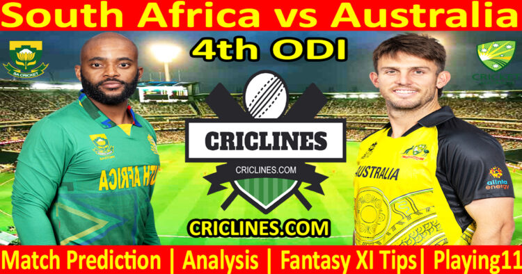 Today Match Prediction-SA vs AUS-Dream11-4th ODI Match-2023-Who Will Win