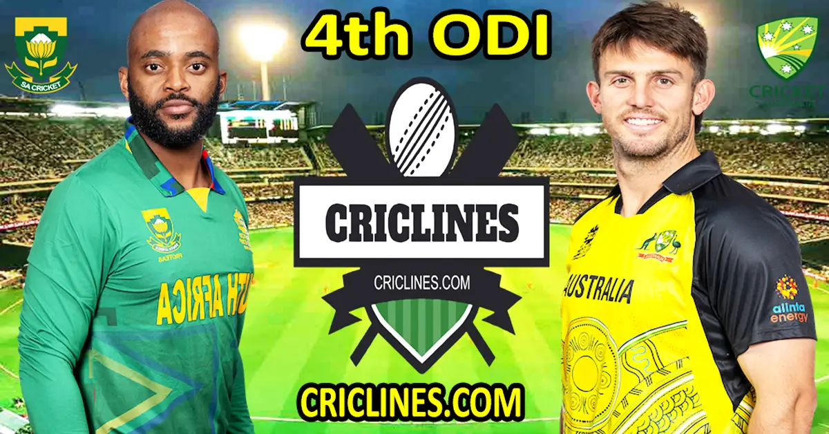Today Match Prediction-South Africa vs Australia-Dream11-4th ODI Match-2023-Who Will Win