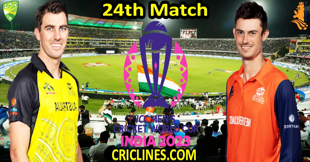 Today Match Prediction-AUS vs NET-ODI Cricket World Cup 2023-24th Match-Who Will Win