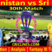 Today Match Prediction-Afghanistan vs Sri Lanka-ODI Cricket World Cup 2023-30th Match-Who Will Win