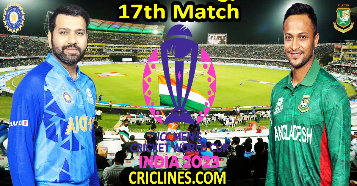 Today Match Prediction-India vs Bangladesh-ODI Cricket World Cup 2023-17th Match-Who Will Win