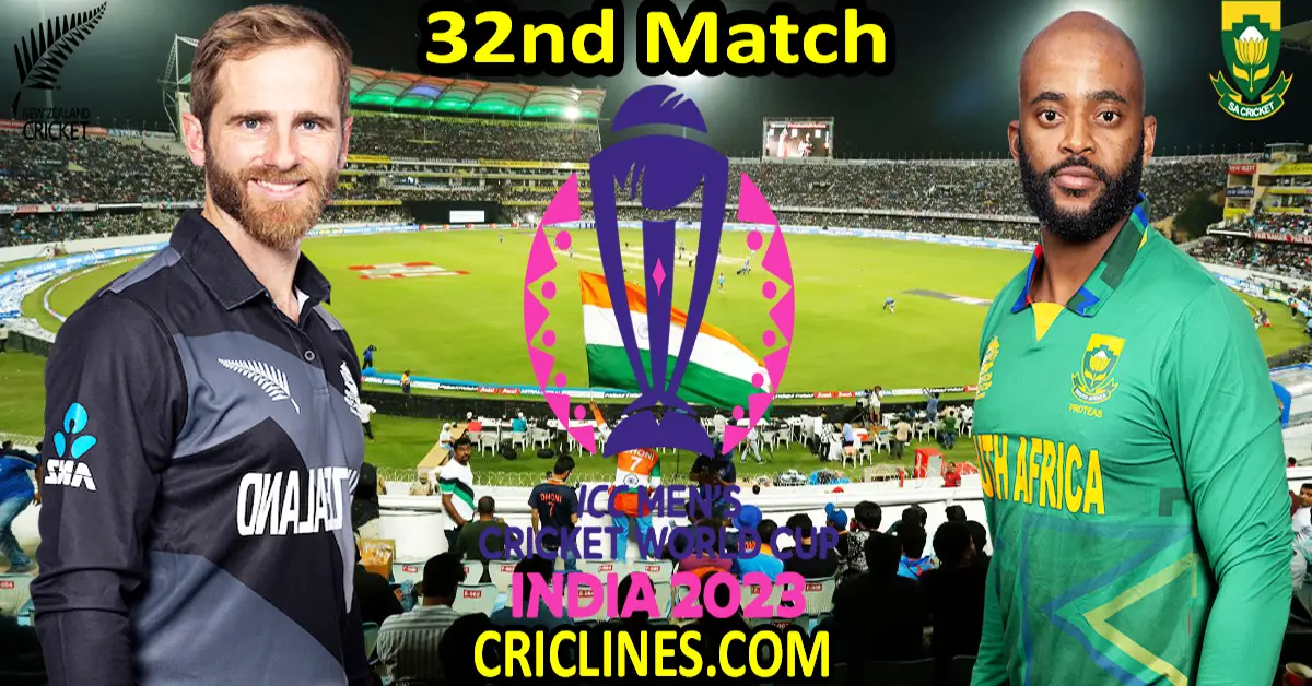 Today Match Prediction-NZ vs SA-ODI Cricket World Cup 2023-32nd Match-Who Will Win
