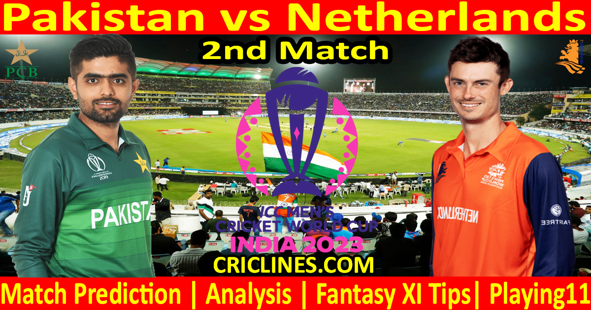 In the present day Match PredictionPAK vs NETODI Cricket World Cup