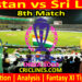 Today Match Prediction-PAK vs SL-ODI Cricket World Cup 2023-8th Match-Who Will Win