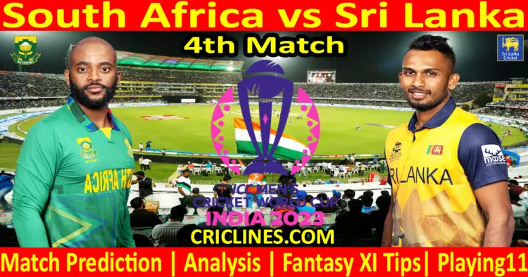 Today Match Prediction-SA vs SL-ODI Cricket World Cup 2023-4th Match-Who Will Win