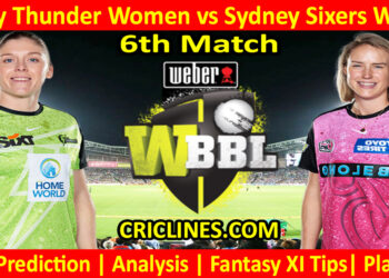 Today Match Prediction-SYTW vs SYSW-WBBL T20 2023-6th Match-Who Will Win