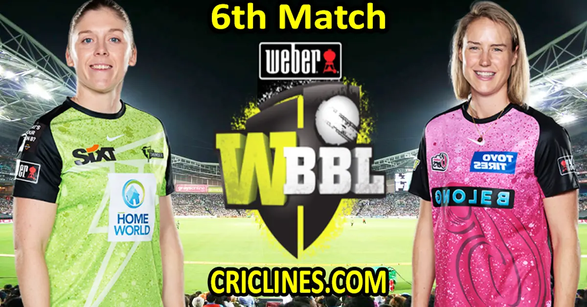 Today Match Prediction-Sydney Thunder Women vs Sydney Sixers Women-WBBL T20 2023-6th Match-Who Will Win