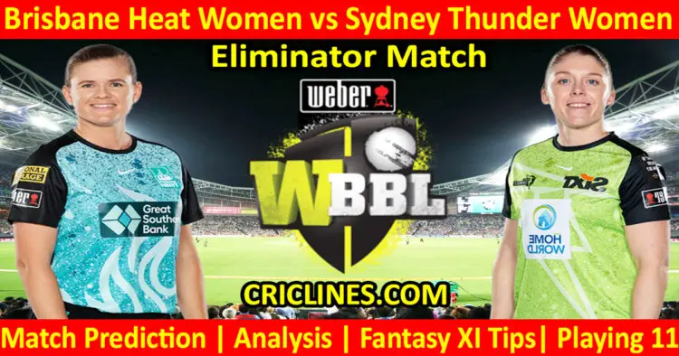Today Match Prediction-BBHW vs SYTW-WBBL T20 2023-Eliminator Match-Who Will Win