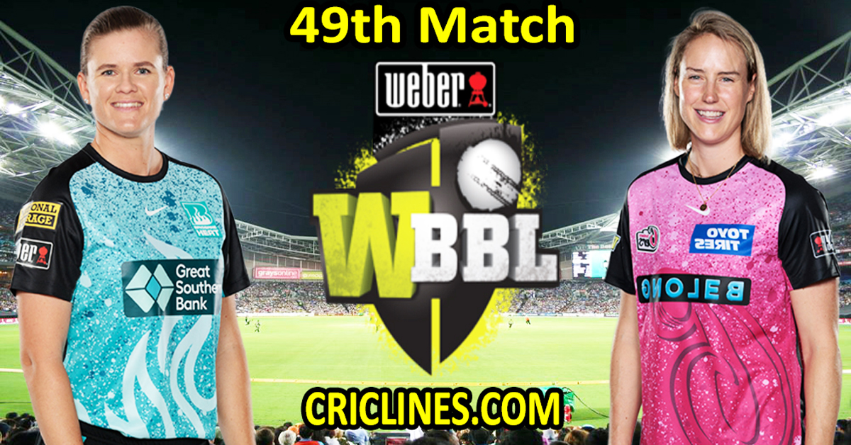 Today Match Prediction-Brisbane Heat Women vs Sydney Sixers Women-WBBL T20 2023-49th Match-Who Will Win