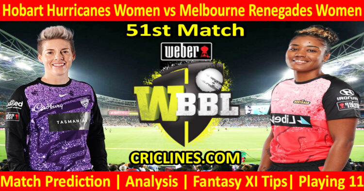 Today Match Prediction-HBHW vs MLRW-WBBL T20 2023-51st Match-Who Will Win