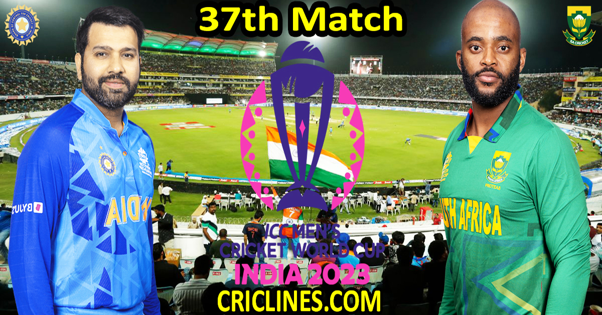 Today Match Prediction-IND vs SA-ODI Cricket World Cup 2023-37th Match-Who Will Win