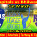 Today Match Prediction-India Capitals vs Bhilwara Kings-Dream11-Legend League 2023-LLC T20-1st Match-Who Will Win