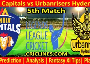 Today Match Prediction-India Capitals vs Urbanrisers Hyderabad-Dream11-Legend League 2023-LLC T20-5th Match-Who Will Win