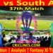 Today Match Prediction-India vs South Africa-ODI Cricket World Cup 2023-37th Match-Who Will Win