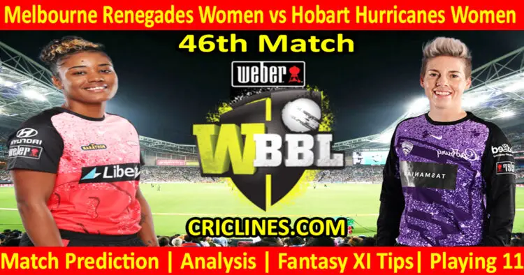 Today Match Prediction-MLRW vs HBHW-WBBL T20 2023-46th Match-Who Will Win