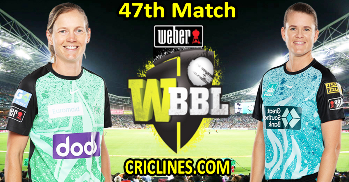 Today Match Prediction-Melbourne Stars Women vs Brisbane Heat Women-WBBL T20 2023-47th Match-Who Will Win