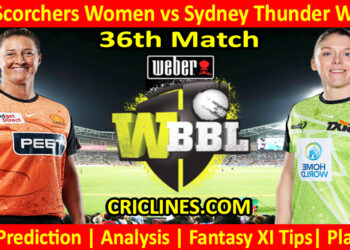 Today Match Prediction-PRSW vs SYTW-WBBL T20 2023-36th Match-Who Will Win