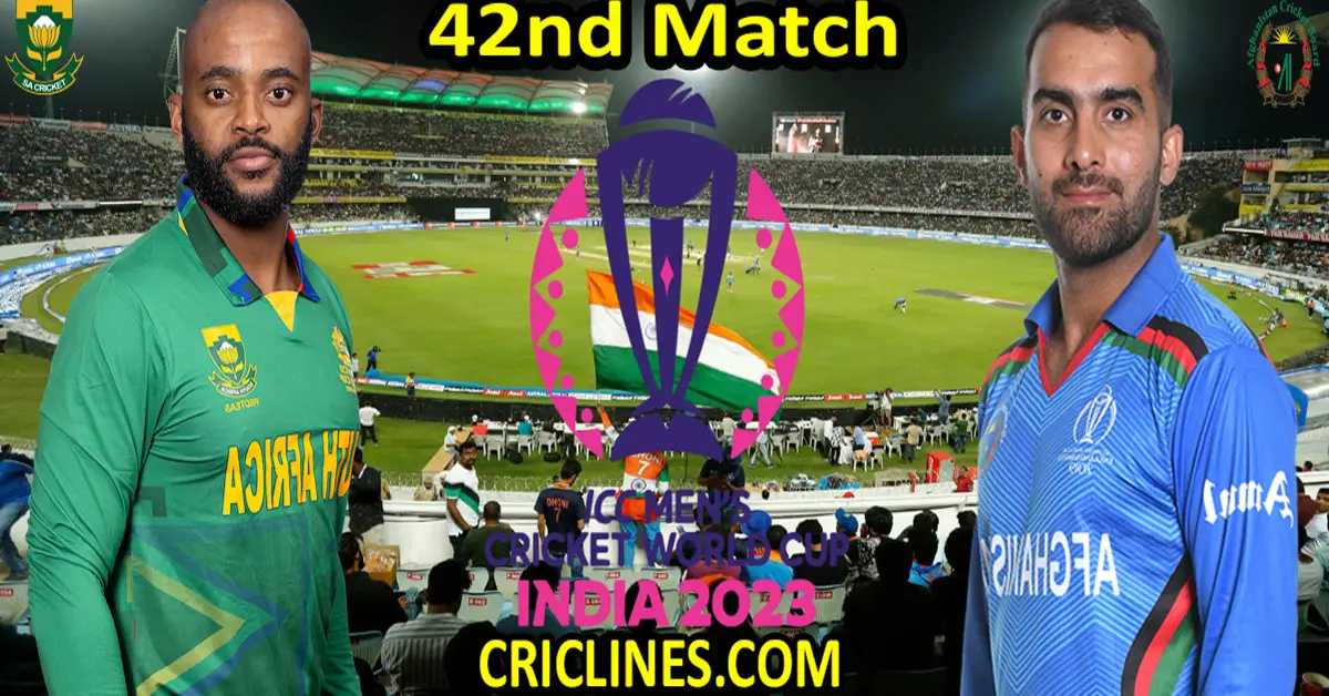 Today Match Prediction-SA vs AFG-ODI Cricket World Cup 2023-42nd Match-Who Will Win