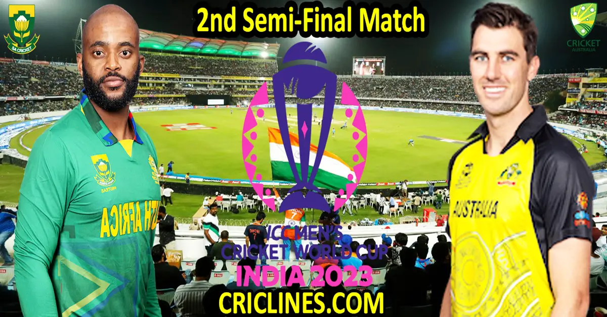 Today Match Prediction-SA vs AUS-ODI Cricket World Cup 2023-2nd Semi-Final Match-Who Will Win