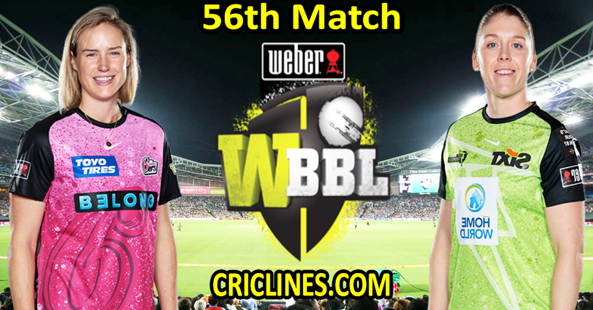 Today Match Prediction-Sydney Sixers Women vs Sydney Thunder Women-WBBL T20 2023-56th Match-Who Will Win