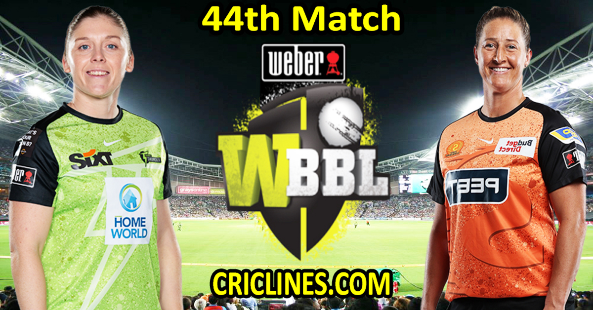 Today Match Prediction-Sydney Thunder Women vs Perth Scorchers Women-WBBL T20 2023-44th Match-Who Will Win