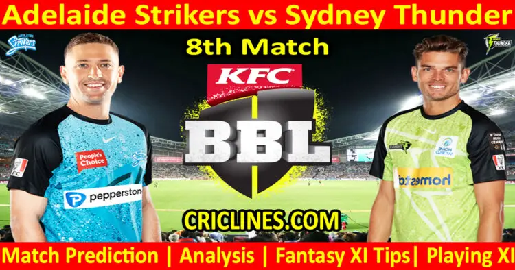 Today Match Prediction-ADS vs SYT-Dream11-BBL T20 2023-24-8th Match-Who Will Win