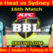 Today Match Prediction-BBH vs SYT-Dream11-BBL T20 2023-24-16th Match-Who Will Win