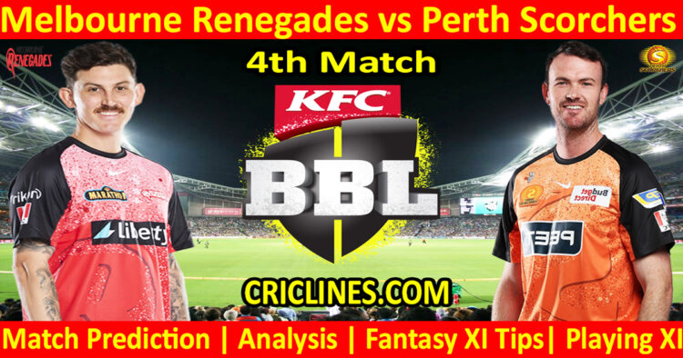 Today Match Prediction-MLR vs PRS-Dream11-BBL T20 2023-24-4th Match-Who Will Win