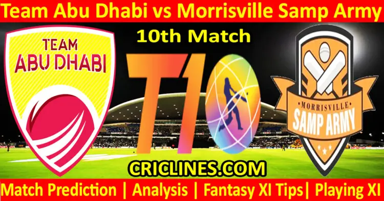 Today Match Prediction-TAD vs MSA-Dream11-Abu Dhabi T10 League-2023-10th Match-Who Will Win
