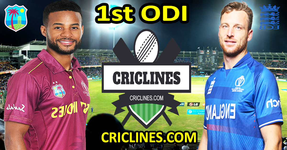Today Match Prediction-West Indies vs England-1st ODI-2023-Dream11-Who Will Win Today