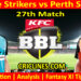 Today Match Prediction-ADS vs PRS-Dream11-BBL T20 2023-24-27th Match-Who Will Win