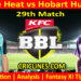 Today Match Prediction-BBH vs HBH-Dream11-BBL T20 2023-24-29th Match-Who Will Win