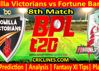 Today Match Prediction-COV vs FB-Dream11-BPL T20-2024-8th Match-Who Will Win
