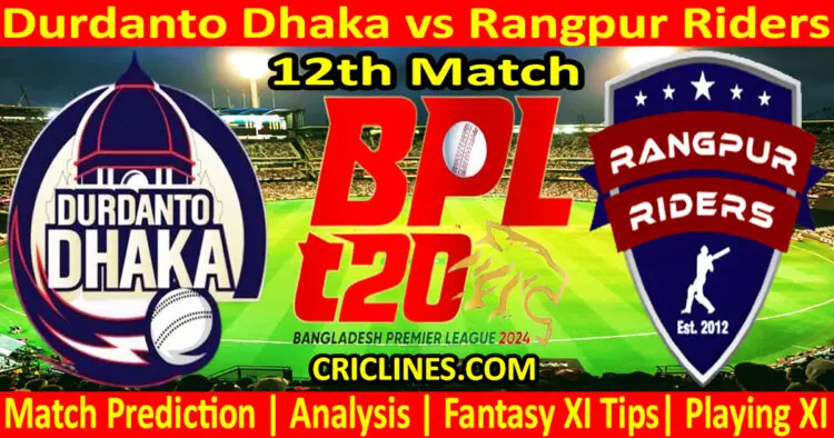 Today Match Prediction-DD vs RR-Dream11-BPL T20-2024-12th Match-Who Will Win