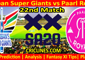 Today Match Prediction-DSG vs PR-SA20 T20 2024-Dream11-22nd Match-Who Will Win