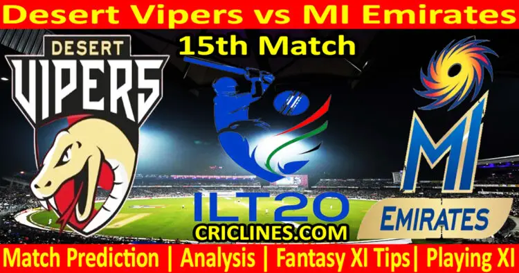 Today Match Prediction-DV vs MIE-IL T20 2024-15th Match-Who Will Win