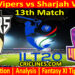 Today Match Prediction-DV vs SW-IL T20 2024-13th Match-Who Will Win