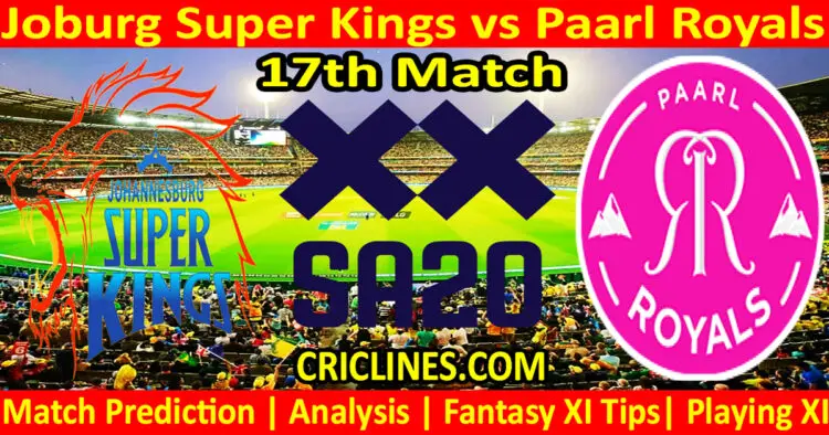 Today Match Prediction-JSK vs PR-SA20 T20 2024-Dream11-17th Match-Who Will Win