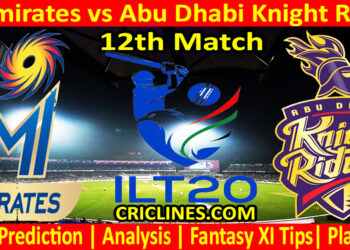 Today Match Prediction-MIE vs ADKR-IL T20 2024-12th Match-Who Will Win