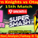 Today Match Prediction-NK vs OV-Dream11-Super Smash T20 2023-24-15th Match-Who Will Win
