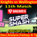 Today Match Prediction-NK vs WF-Dream11-Super Smash T20 2023-24-11th Match-Who Will Win