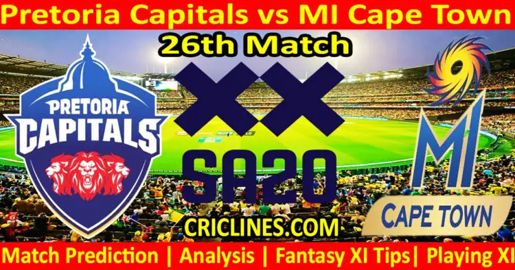 Today Match Prediction-PC vs MICT-SA20 T20 2024-Dream11-26th Match-Who Will Win