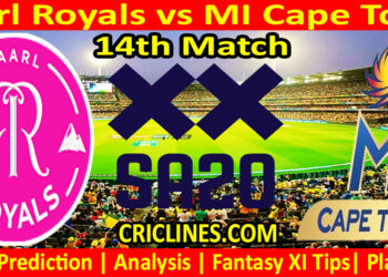 Today Match Prediction-PR vs MICT-SA20 T20 2024-Dream11-14th Match-Who Will Win
