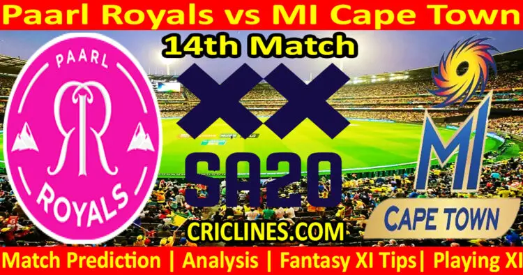 Today Match Prediction-PR vs MICT-SA20 T20 2024-Dream11-14th Match-Who Will Win