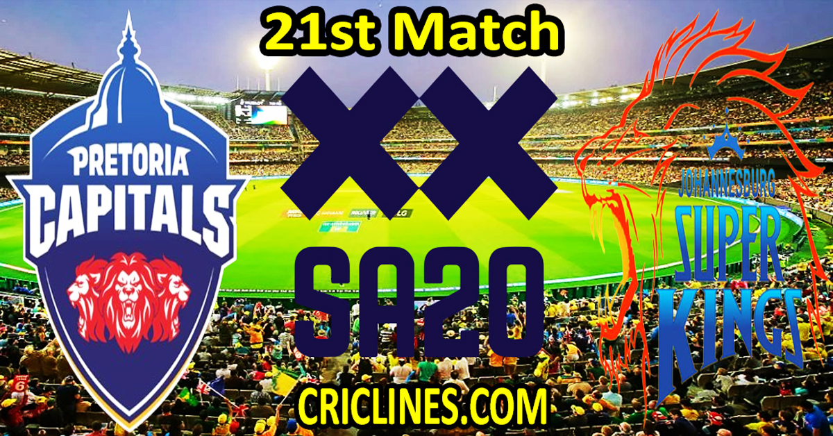 Today Match PredictionPC vs JSKSA20 T20 2024Dream1121st MatchWho