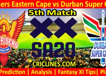Today Match Prediction-SEC vs DSG-SA20 T20 2024-Dream11-5th Match-Who Will Win