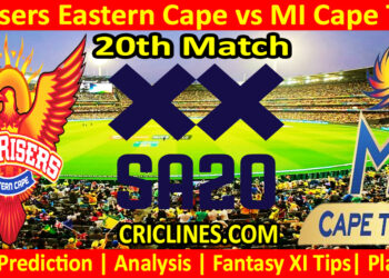 Today Match Prediction-SEC vs MICT-SA20 T20 2024-Dream11-20th Match-Who Will Win
