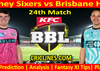 Today Match Prediction-SYS vs BBH-Dream11-BBL T20 2023-24-24th Match-Who Will Win