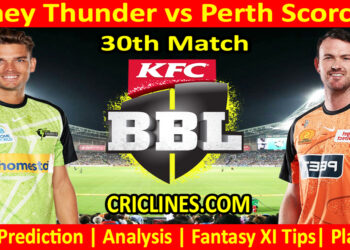 Today Match Prediction-SYT vs PRS-Dream11-BBL T20 2023-24-30th Match-Who Will Win