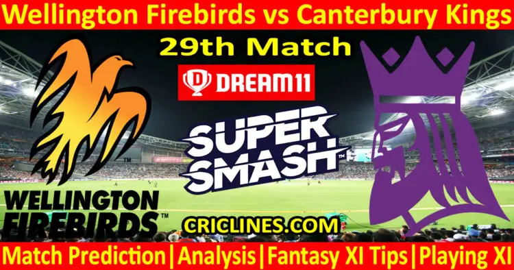 Today Match Prediction-WF vs CK-Dream11-Super Smash T20 2023-24-29th Match-Who Will Win